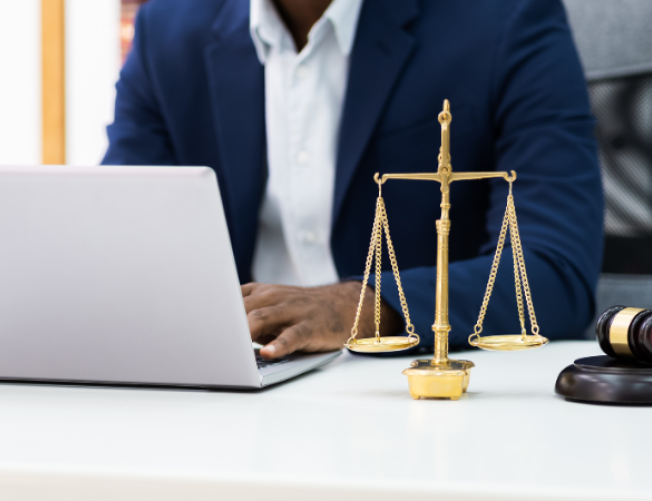 Legal Investigation Certificate: image of person working at